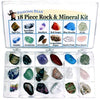 Little Bumper Kids Toys Deluxe Educational 18pcs Rock and Mineral Collection Box