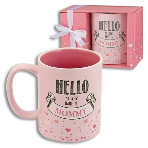 Image of Little Bumper Kitchen Dining 2 pack "Hello My Name is Mommy" & "Hello My Name is Daddy" Mug Set