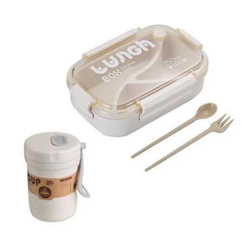 Image of Little Bumper Kitchen Dining Beige-SoupCup-1 / United States Bento Box Storage Container with Soup Cup Set (Available Individually)