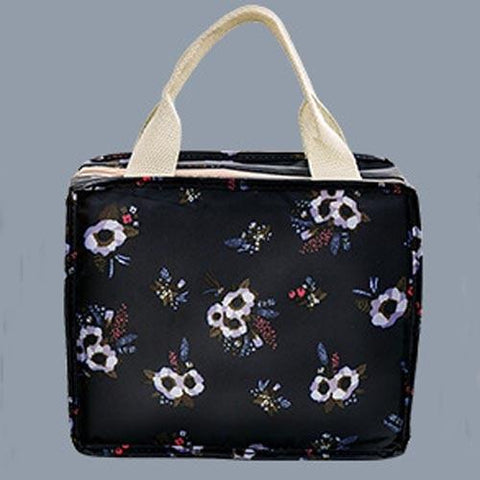 Image of Little Bumper Kitchen Dining Black 01 Printed Portable Cooler Insulated Lunch Box