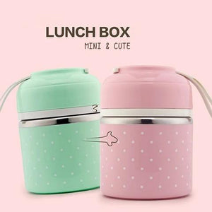 Little Bumper Kitchen Dining Kids Portable Stainless Steel Bento Box