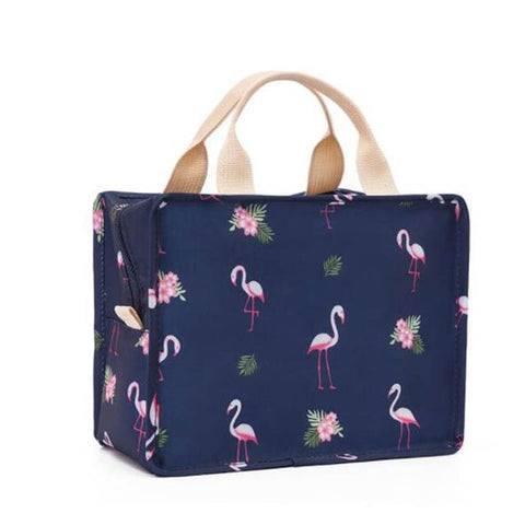 Image of Little Bumper Kitchen Dining Navy Blue 04 Printed Portable Cooler Insulated Lunch Box