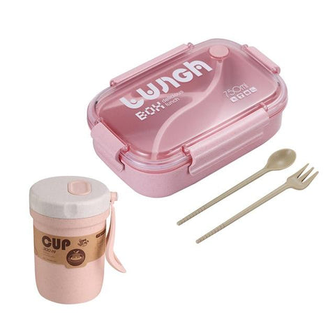 Image of Little Bumper Kitchen Dining Pink-SoupCup-1 / United States Bento Box Storage Container with Soup Cup Set (Available Individually)