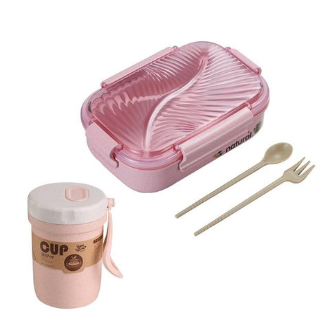 Image of Little Bumper Kitchen Dining Pink-SoupCup-2 / United States Bento Box Storage Container with Soup Cup Set (Available Individually)