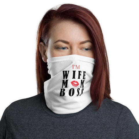 Little Bumper Mommy Clothes I'm Wife, I'm Mom, I'm Boss Neck Gaiter