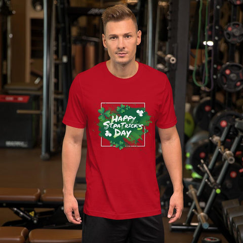 Image of Little Bumper Red / S Happy St. Patrick's Day Short-Sleeve Unisex T-Shirt
