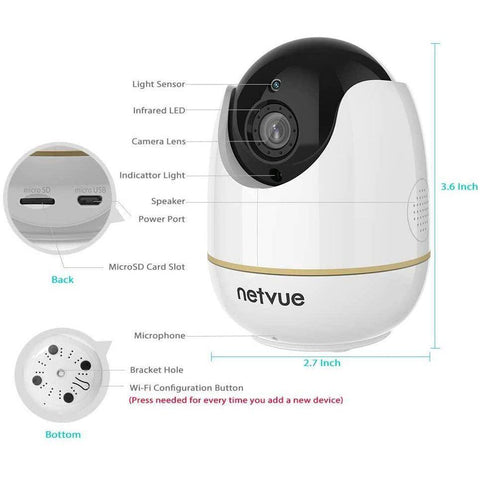 Image of Little Bumper Safety WiFi Baby Monitor, Wireless Security Camera with 2 Way Audio and Night Vision