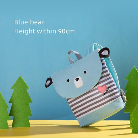 Image of Little Bumper Toddler Tee Blue bear 3D Cartoon Toddler Backpack