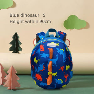 Little Bumper Toddler Tee Blue dinosaur S 3D Cartoon Toddler Backpack