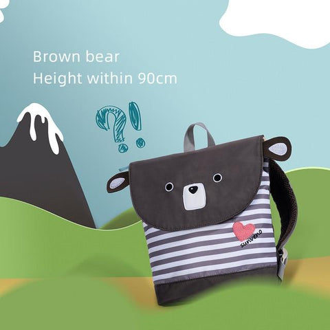 Image of Little Bumper Toddler Tee Brown bear 3D Cartoon Toddler Backpack