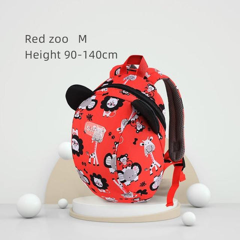 Image of Little Bumper Toddler Tee Red zoo M 3D Cartoon Toddler Backpack