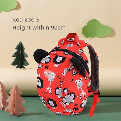 Image of Little Bumper Toddler Tee Red zoo S 3D Cartoon Toddler Backpack