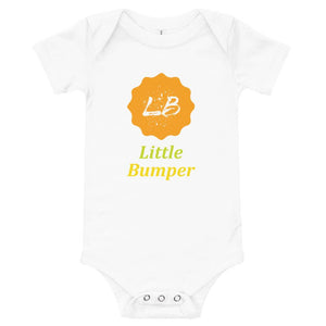 Little Bumper White Little Bumper Baby Short Sleeve Onsie