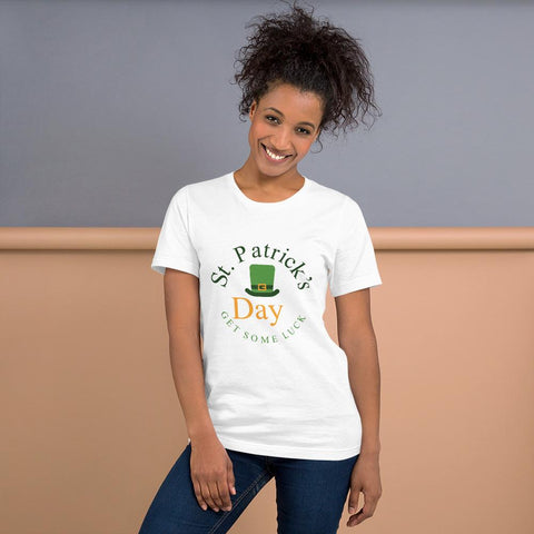 Image of Little Bumper White / S St. Patrick's Day Short-Sleeve Unisex T-Shirt