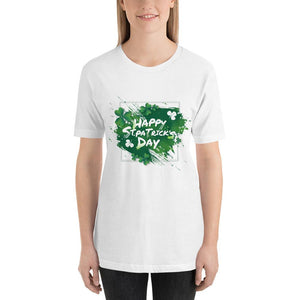 Little Bumper White / XL "Happy St. Patrick's Day" Short-Sleeve Unisex T-Shirt