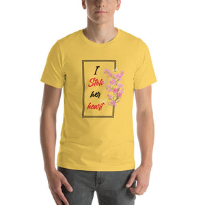 Little Bumper Yellow / S I Stole Her Heart Short-Sleeve Unisex T-Shirt