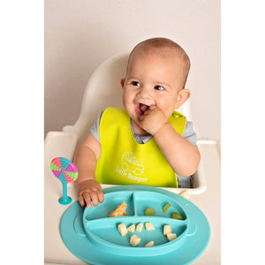 MyLittleBumper Feeding Turq-Green Little Bumper Silicone Baby Feeding Set