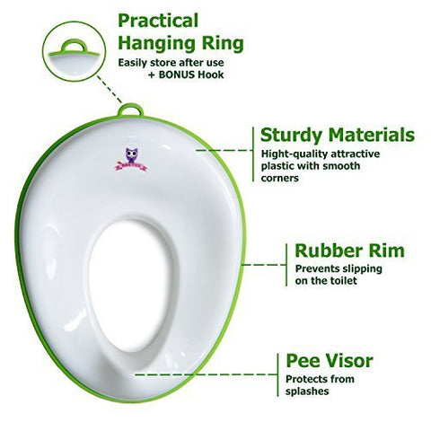 Image of Potty Training Seat with Storage Hook For Boys and Girls