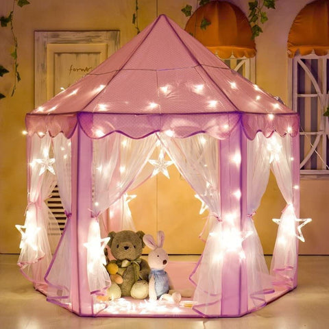 Image of Kids Indoor/Outdoor Princess Castle & Play Tent