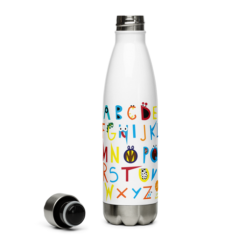 Image of Little Bumper Stainless Steel Water Bottle "Learning is Fun!"