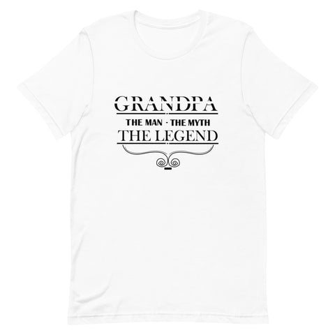 Image of Grandpa The Man The Myth The Legend Short-Sleeve Unisex T-Shirt